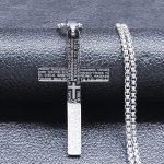 Collier Croix Homme Gravure (Espagnole)