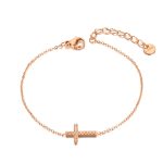 Bracelet Croix Argent pour Femme