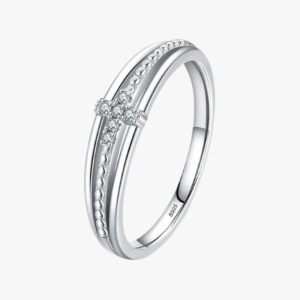 Bague Argent Croix Silver