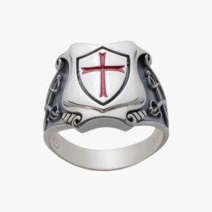 Bague Croix Rouge