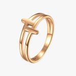 Bague Double Croix