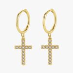 Boucles d'Oreilles Croix Chrétienne