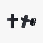 boucle-oreille-croix-noire