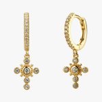 Boucles d'Oreilles Croix Vintage
