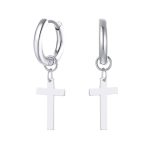 Boucle d'Oreille Anneau Croix