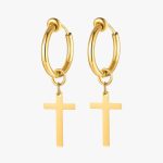 Boucles d'Oreilles Croix Clip