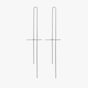Boucles d'Oreilles Grosse Croix