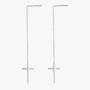 Boucles d'Oreilles Longue Croix