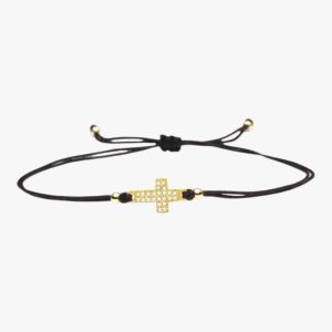 Bracelet Cordon Croix Femme