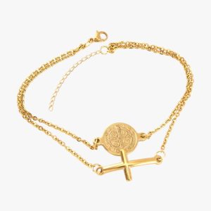 Bracelet Croix Acier Inoxydable