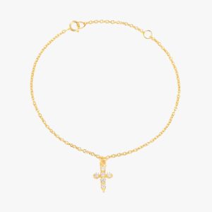 Bracelet Croix Or Femme