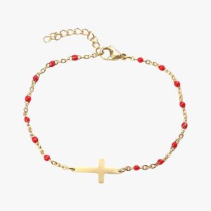 Bracelet Croix Rouge
