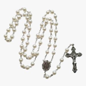 Chapelet Nacre et Argent