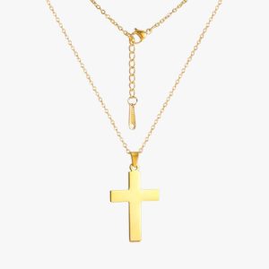 Collier Croix Acier Inoxydable