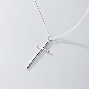 Collier Croix Allongée