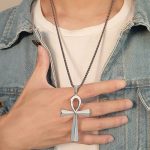 Collier Croix Ankh - Argent - Collier