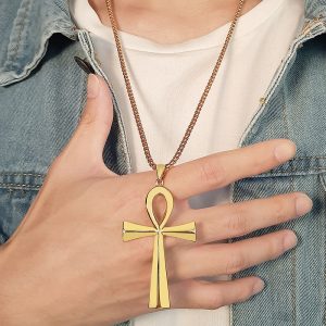 Collier Croix Ankh - Or - Collier