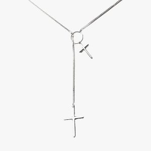 Collier Croix Cravate