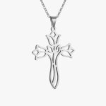 Collier Croix Fleur