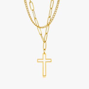 Collier Croix Moderne