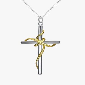 Collier Croix Or et Argent