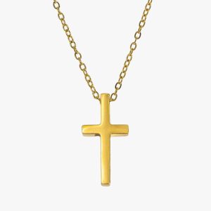 Collier Croix Plaqué Or