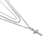 collier-multirang-croix-argent-990 Collier Multirang Croix