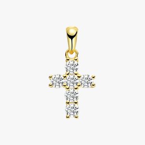 Pendentif Croix avec Diamant Or