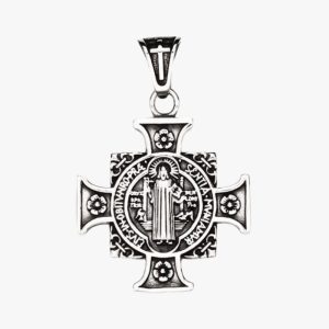 Pendentif Croix de Saint Benoit