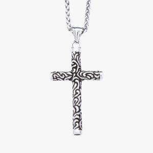 Pendentif Croix en Acier Inoxydable