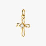 pendentif-croix-fleur Pendentif Croix Fleur